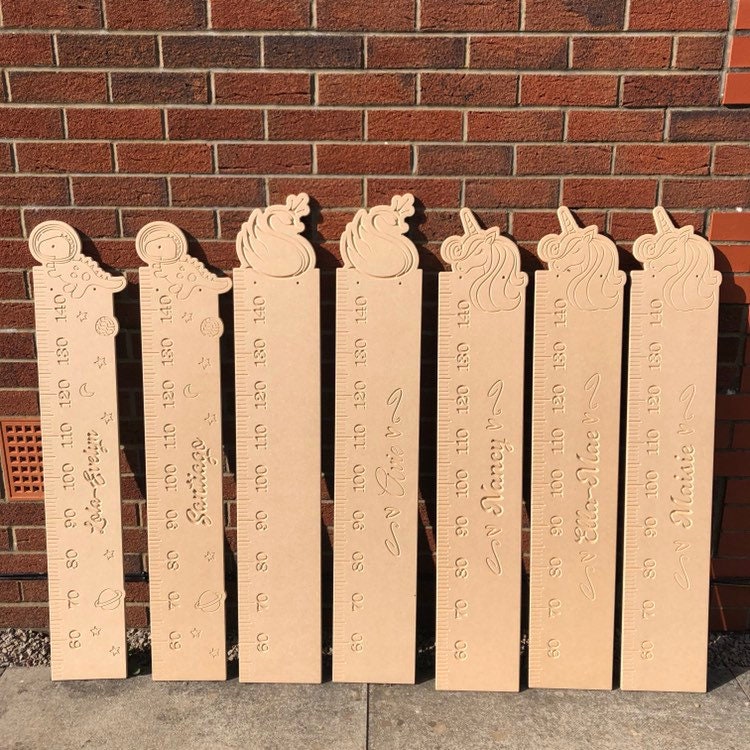 Unicorn height chart, wooden growth chart, MDF height chart, watch me grow height chart, unicorn bedroom decor, unicorn bedroom,height chart
