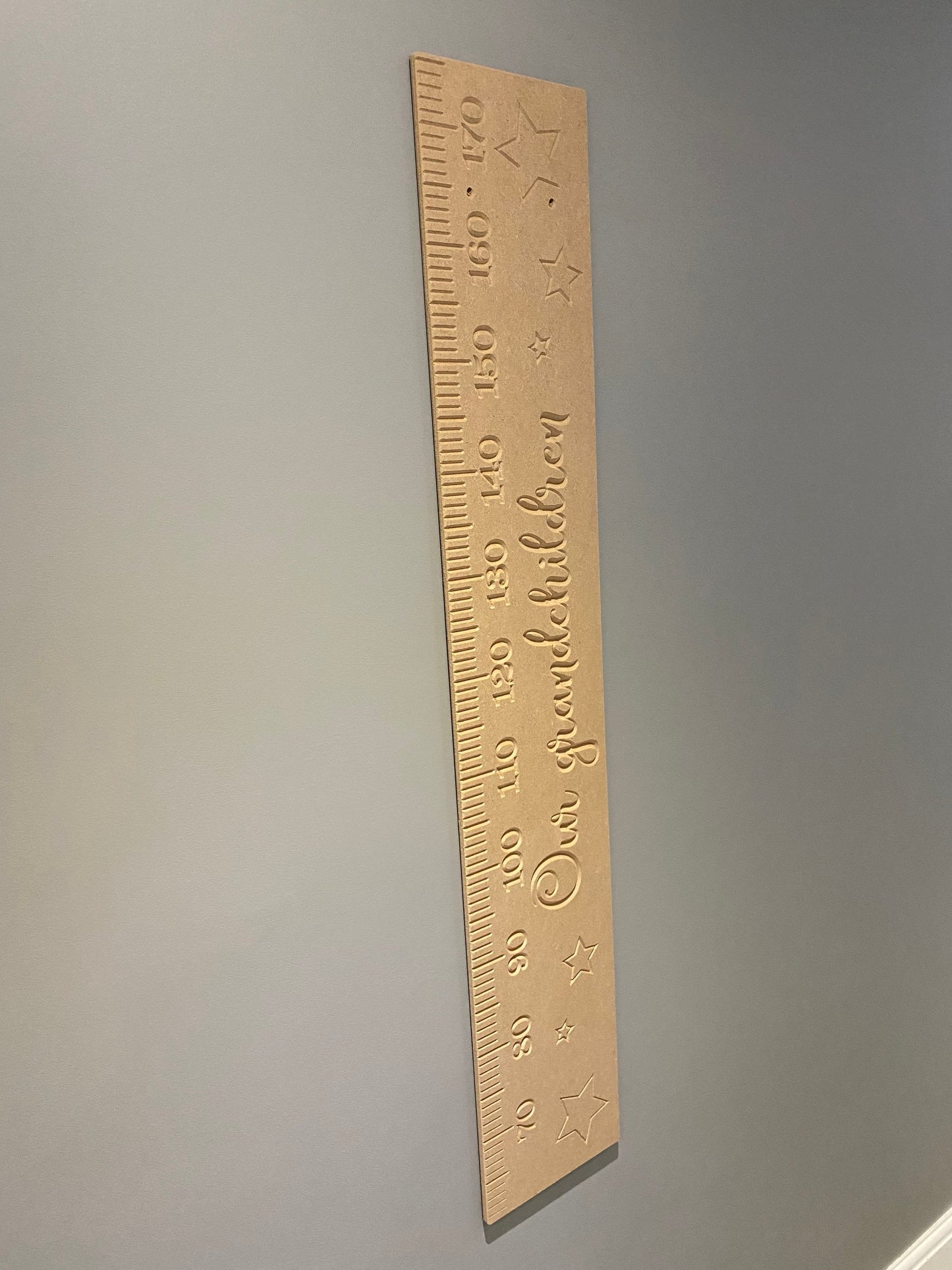 Star height chart, wooden growth chart, MDF height chart, watch me grow height chart, star bedroom decor