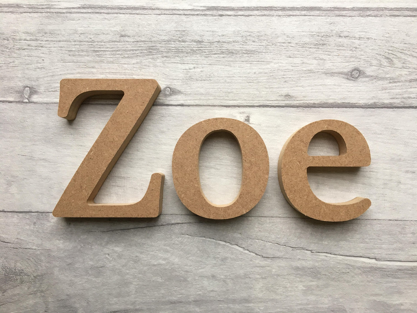 MDF blank letters - toy box letters