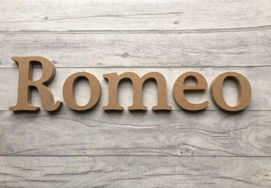 MDF blank letters - toy box letters