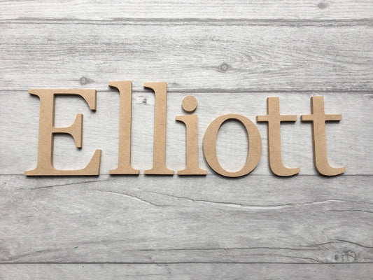 MDF blank letters - toy box letters - 6mm thick