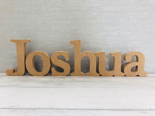 Free standing MDF Letters - Personalised MDF name
