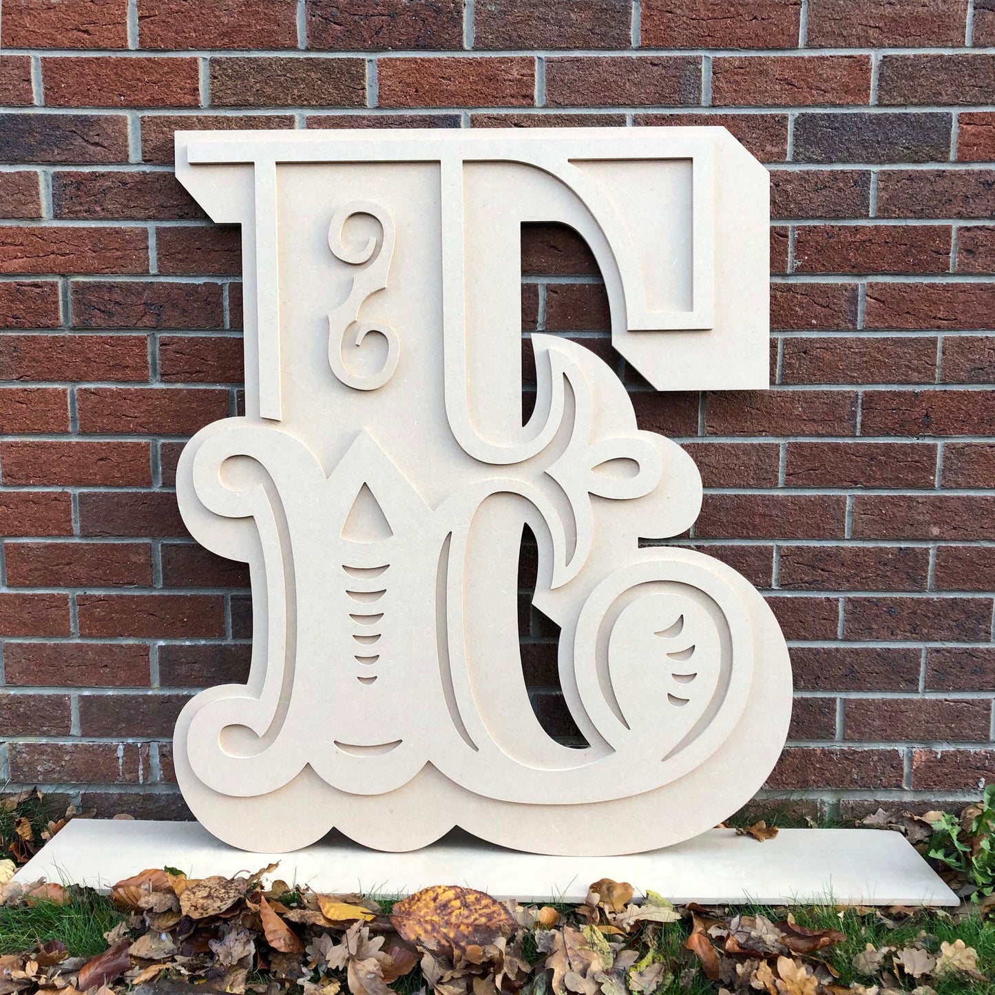 600mm - Giant wooden circus letters - MDF letters