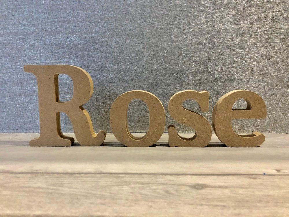 Free standing MDF Letters - Personalised MDF name