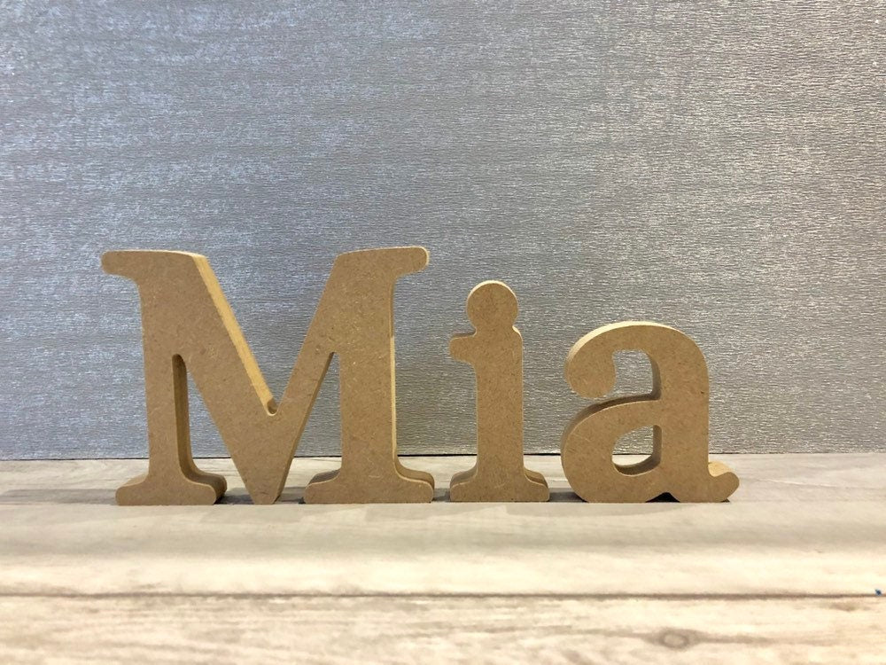 Free standing MDF Letters - Personalised MDF name