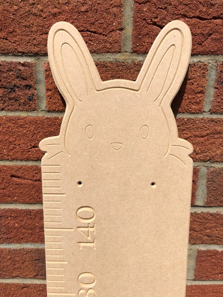 Bunny height chart, wooden growth chart, MDF height chart, watch me grow height chart, woodland bedroom decor, woodland bedroom, rabbit deco