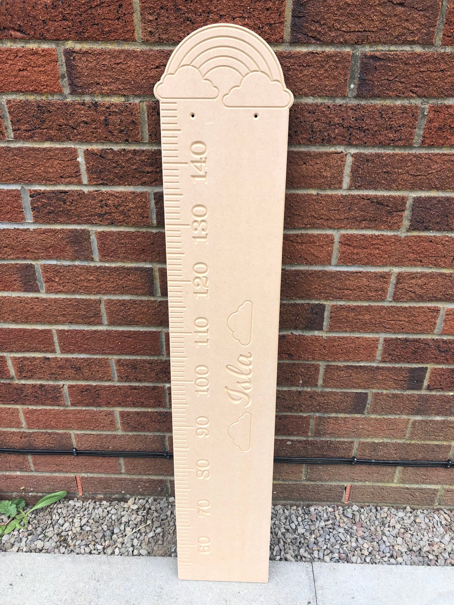 Rainbow height chart, wooden growth chart, MDF height chart, watch me grow height chart, rainbow bedroom decor, rainbow theme