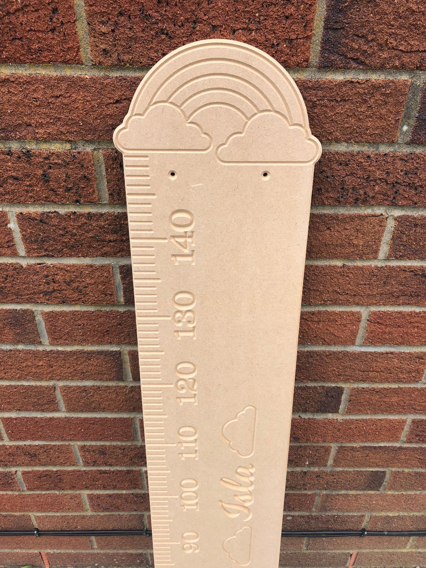 Rainbow height chart, wooden growth chart, MDF height chart, watch me grow height chart, rainbow bedroom decor, rainbow theme