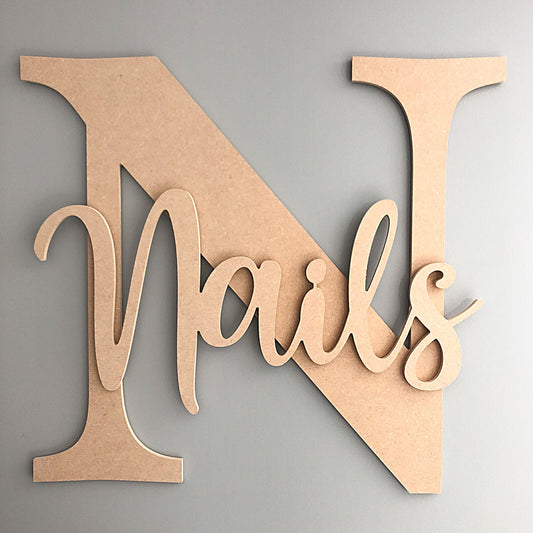 Extra large personalised letter and name, MDF blank names, Large name signs, Wall name signs, giant letters and names