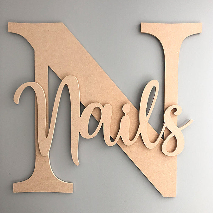 Extra large personalised letter and name, MDF blank names, Large name signs, Wall name signs, giant letters and names