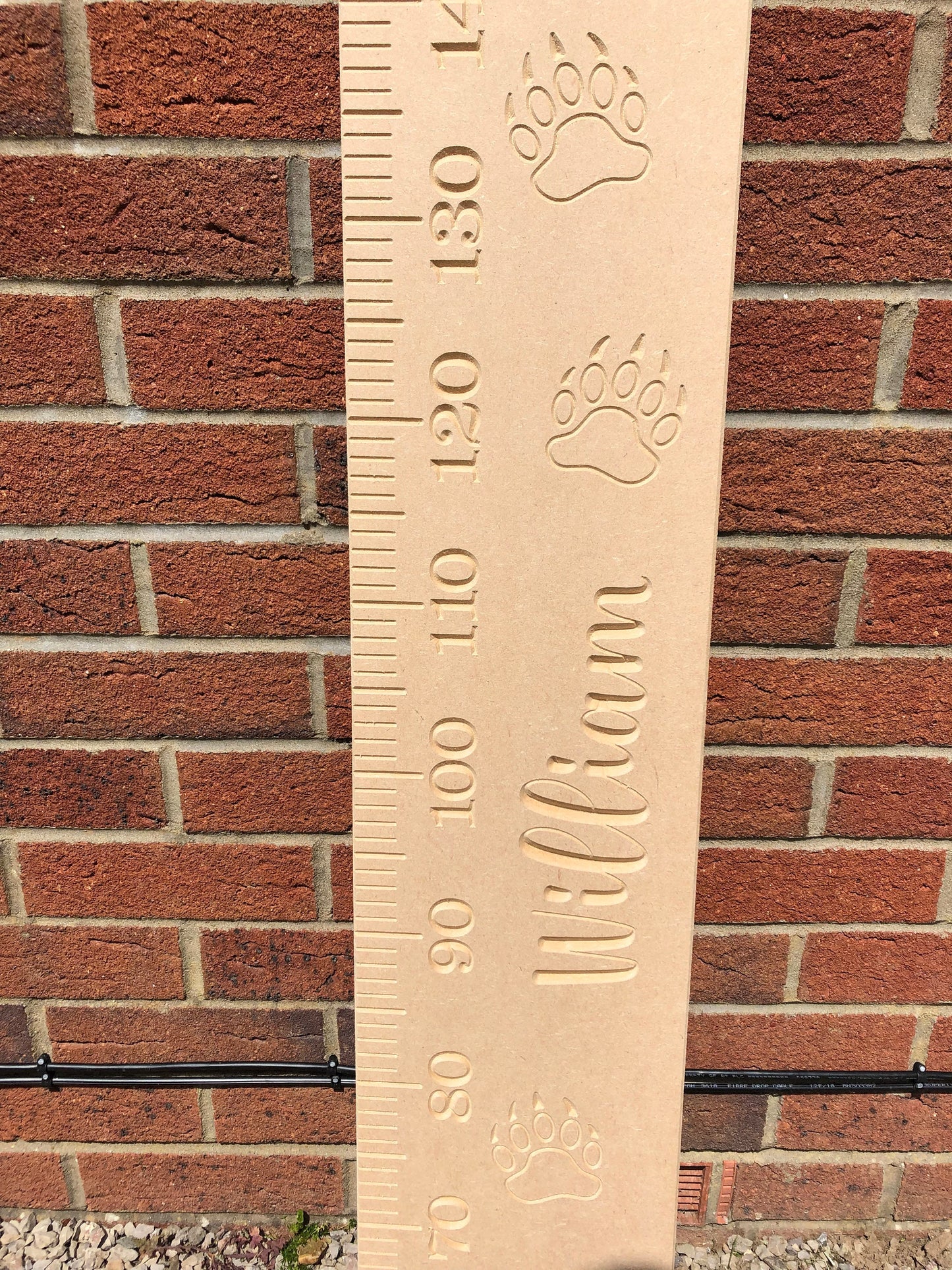 Bear height chart, wooden growth chart, MDF height chart, watch me grow height chart, Scandi bedroom decor, Scandi bedroom, height chart