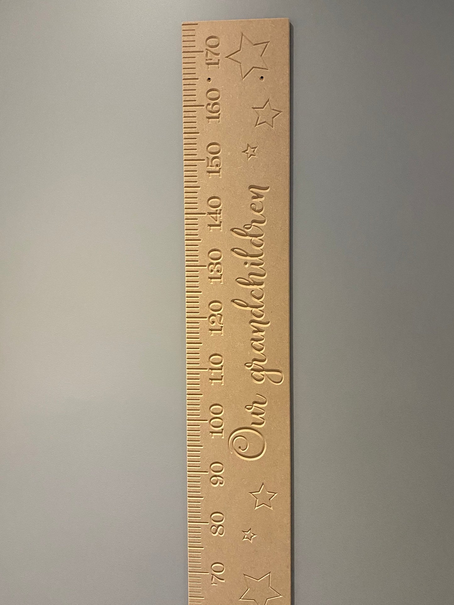 Star height chart, wooden growth chart, MDF height chart, watch me grow height chart, star bedroom decor