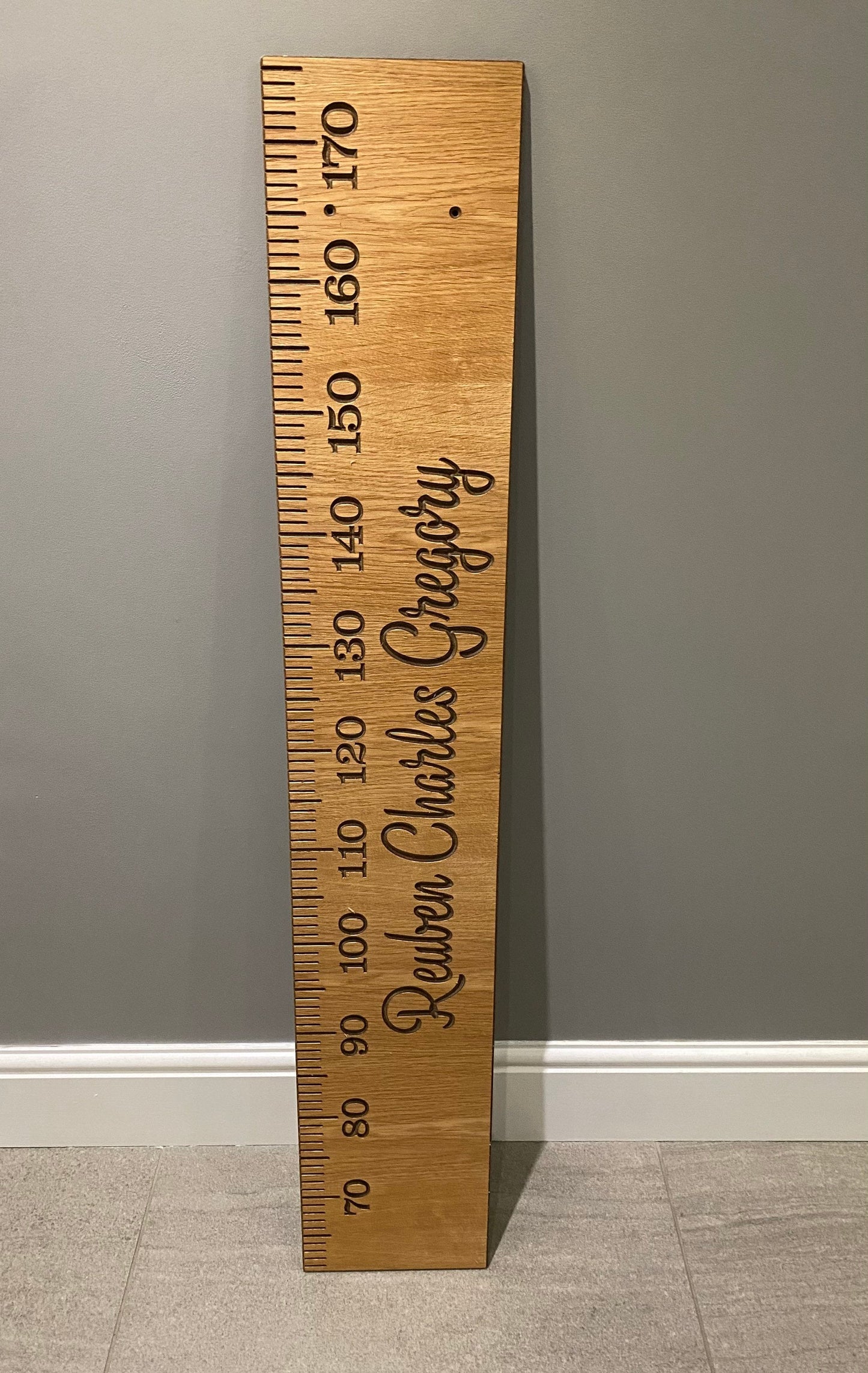 Oak faced height chart, MDF Children's Height Chart, growth chart, ruler height chart, wooden height chart, keepsake chart